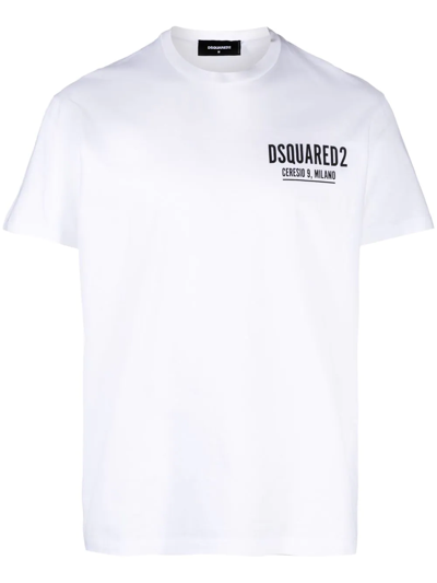 Dsquared2 Logo-print Cotton T-shirt In White