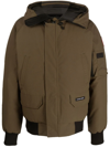 Canada Goose Chilliwack 625 Fill Power Down Hooded Bomber Jacket In Brown