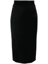 Chiara Boni La Petite Robe Mid-length Pencil Skirt In Black