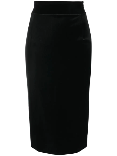 Chiara Boni La Petite Robe Mid-length Pencil Skirt In Black