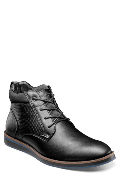 Nunn Bush Circuit Plain Toe Chukka Boot In Black