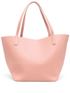 Mansur Gavriel Everyday Shopper Tote In Dahlia/gold