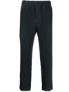 Issey Miyake Technical-pleated Straight-leg Trousers In 15 Black