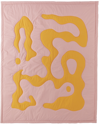 CLAIRE DUPORT PINK & ORANGE LARGE FORM II THROW BLANKET