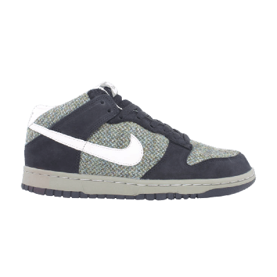 Pre-owned Nike Wmns Dunk Mid Premium Tweed In Black