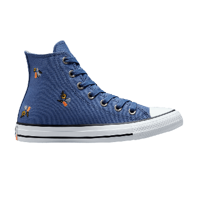 Pre-owned Converse Wmns Chuck Taylor All Star High 'we Are Stronger Together' In Blue