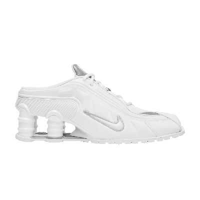 Pre-owned Nike Martine Rose X Wmns Shox Mule Mr4 'white Metallic Silver'