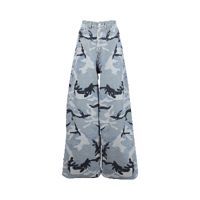 Pre-owned Vetements Camo Big Shape Jeans 'grey Camo