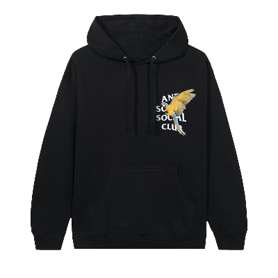 Pre-owned Anti Social Social Club Colombia Hoodie 'black'