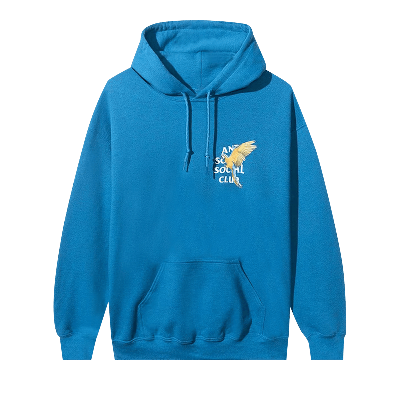 Pre-owned Anti Social Social Club Colombia Hoodie 'sapphire' In Blue
