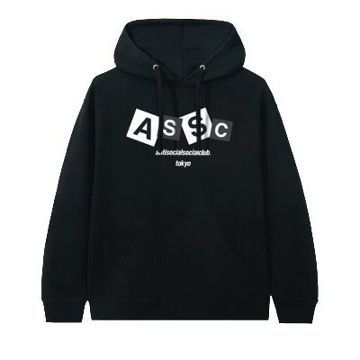 Pre-owned Anti Social Social Club Angle Hair Hoodie 'black'