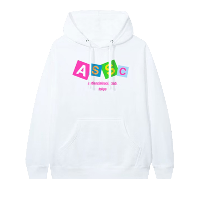 Pre-owned Anti Social Social Club Angle Hair Hoodie 'white'