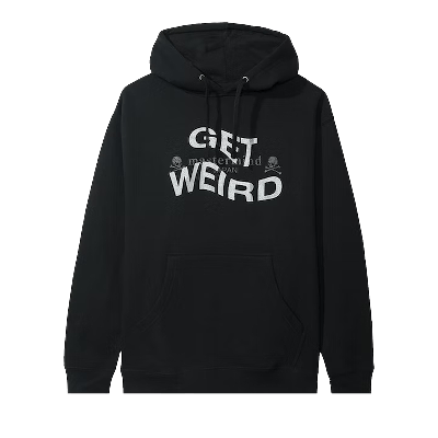 Pre-owned Anti Social Social Club X Mastermind Get Weird Hoodie 'black'