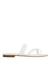 MANOLO BLAHNIK SUSA LEATHER FLAT SANDALS