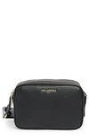 Karl Lagerfeld Maybelle Camera Crossbody Bag In Black/ Gold