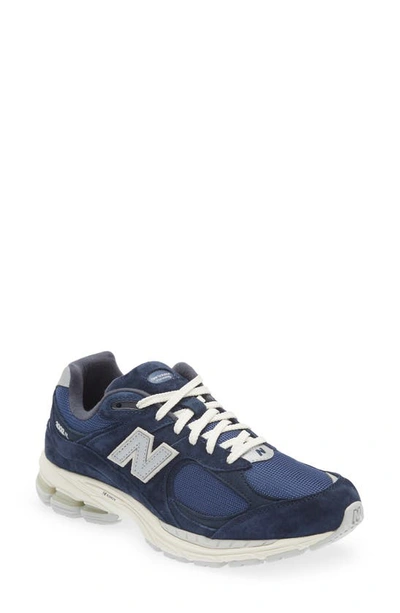 New Balance 2002r Suede And Mesh Trainers In Blue/grey