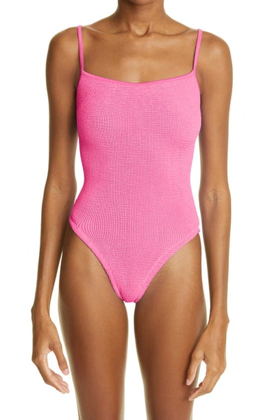 Hunza G Petra One-piece Swims In Pink