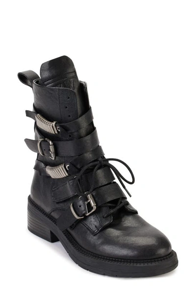 Dkny 50mm Chunky Buckle-fastening Boots In Black