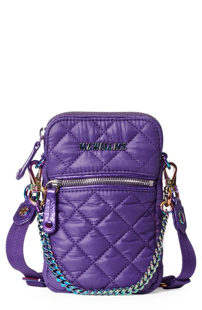 Mz Wallace Micro Crosby Crossbody Bag In Dark Purple