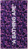 BAPE PURPLE CAMO BEACH TOWEL