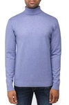 X-ray Turtleneck Pullover Sweater In Heather Blue