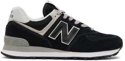 New Balance Panel-detail Logo Patch Sneakers In Black