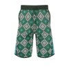 AHLUWALIA GREEN DHOOM JACQUARD KNIT SHORTS,MAHLUKN004AW2218309833