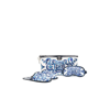 Dolce & Gabbana Blue Comfort Slippers And Eye Mask Set In Blue