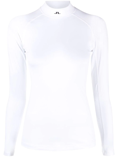 J. Lindeberg Long-sleeve Performance Top In White