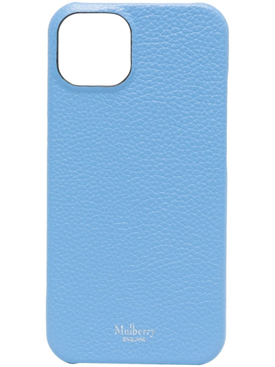 Mulberry Iphone 13 Classic Grain Case In Blue