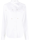 Stella Mccartney Patch-pocket Workwear Shirt In White