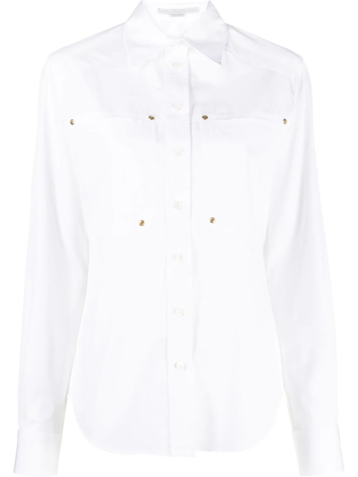 Stella Mccartney Patch-pocket Workwear Shirt In White