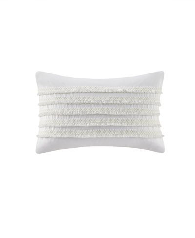 Ink+ivy Daria 12" X 20" Cotton Oblong Pillow In Ivory