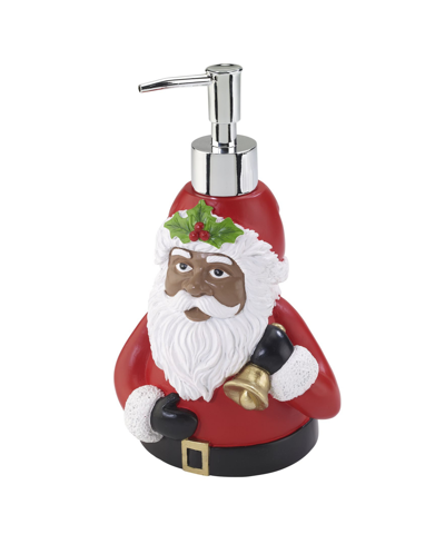 Avanti Santa With Bell Holiday Resin Soap/lotion Dispenser In Multi
