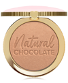 Too Faced Chocolate Soleil Natural Chocolate Cocoa-infused Healthy Glow Bronzer In Golden Cocoa - Light Brown
