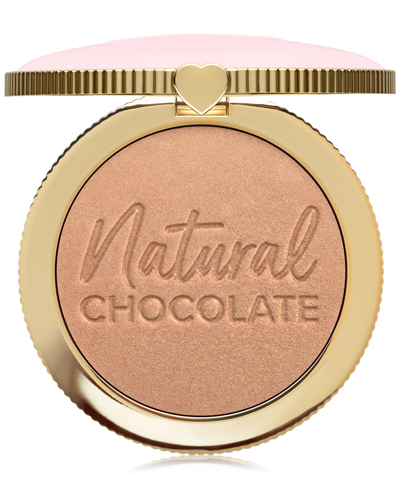 Too Faced Chocolate Soleil Natural Chocolate Cocoa-infused Healthy Glow Bronzer In Golden Cocoa - Light Brown
