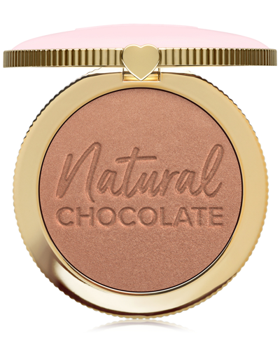 Too Faced Chocolate Soleil Natural Chocolate Cocoa-infused Healthy Glow Bronzer In Caramel Cocoa - Medium Brown