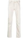 Jacob Cohen Logo-patch Slim-cut Jeans In Neutrals