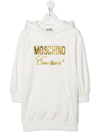 MOSCHINO LOGO-LETTERING HOODIE DRESS