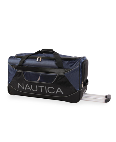 Nautica Lander 30in Rolling Duffel Bag In Navy