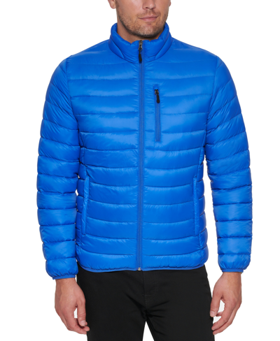 Club Room Men's Down Packable Quilted Puffer Jacket, Created For Macy's In Blue