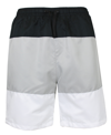 Galaxy By Harvic Men's Dry Tech Active Workout Training Running Performance Shorts In Black/gray/white