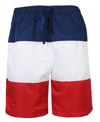 Galaxy By Harvic Men's Dry Tech Active Workout Training Running Performance Shorts In Navy/white/red