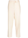 JIL SANDER DRAWSTRING CROPPED TROUSERS