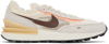 Nike Beige Waffle One Sneakers In Beige/brown/white