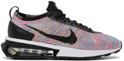 Nike Air Max Fly Knit Racer Sneakers In Multi Color-green