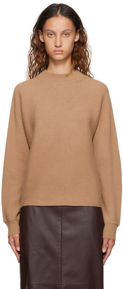 Max Mara Brown Pilly Jumper In 003 Camel