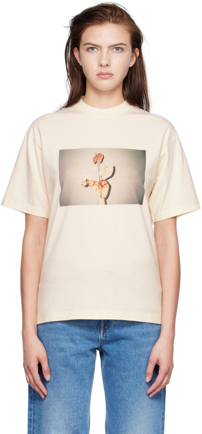 Stockholm Surfboard Club Ssense Exclusive Off-white Dani T-shirt In Cloud