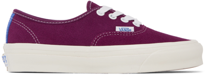 Vans Purple Og Authentic Lx Sneakers In Suede Dark Purple