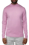 X-ray Core Mock Neck Knit Sweater In Pale Pink